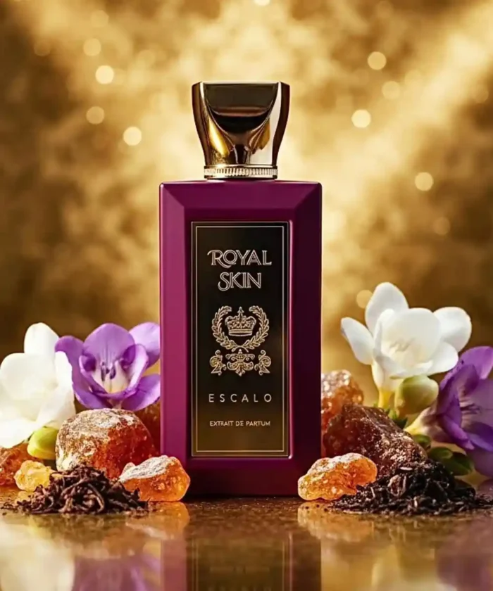 Royal Skin by Escalo Perfume – Luxury Warm Amber Woody Fragrance | Long-Lasting Extrait de Parfum for Men & Women