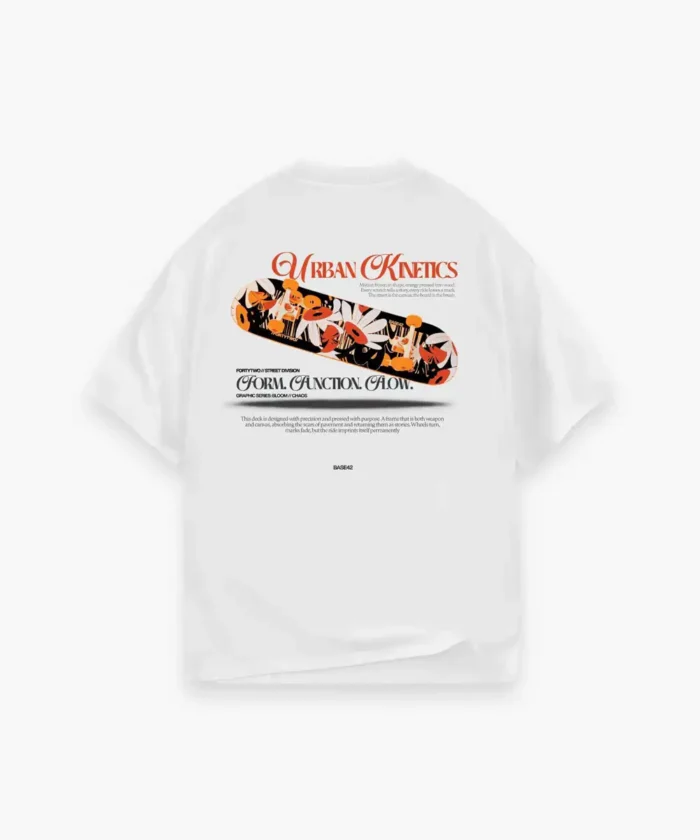 Men’s Oversized White T-Shirt – Premium Cotton Printed  Streetwear Tee Urban